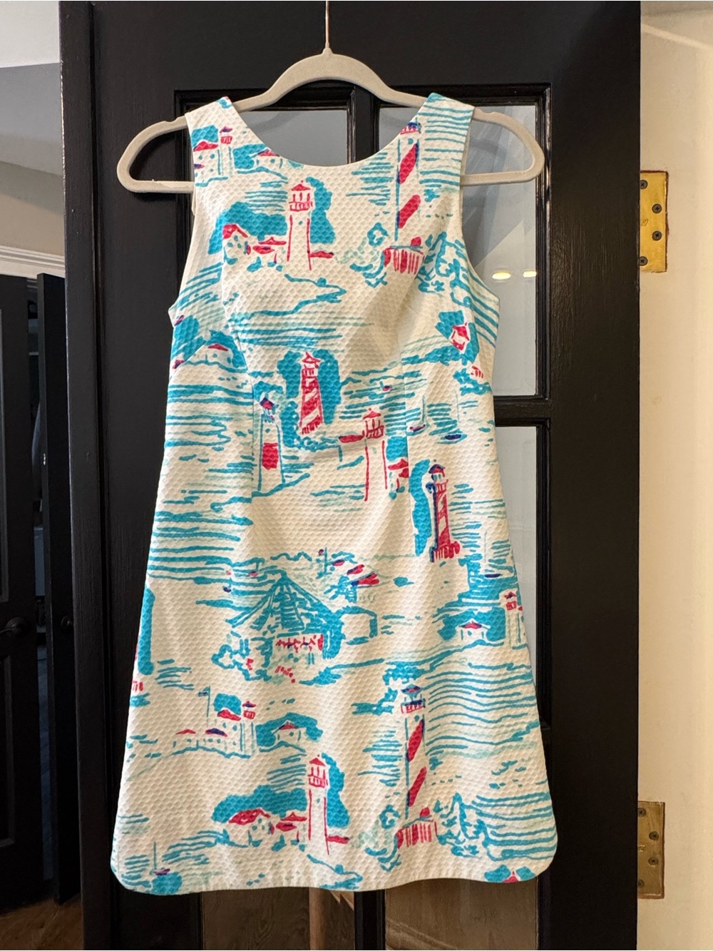 Lilly Pulitzer Delia Shift Dress in “Watch Out” Print